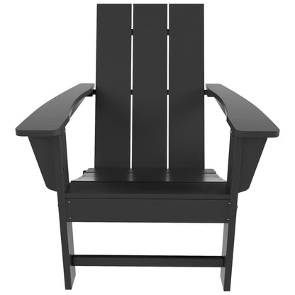 Sedia Adirondack pieghevole moderna ed ecologica per uso commerciale e residenziale, adatta a tutte le condizioni atmosferiche, Polytrends Shoreside