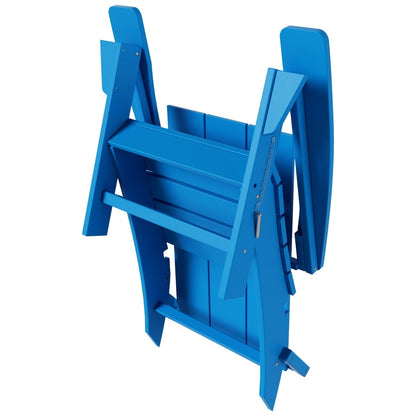 Sedia Adirondack pieghevole moderna ed ecologica per uso commerciale e residenziale, adatta a tutte le condizioni atmosferiche, Polytrends Shoreside