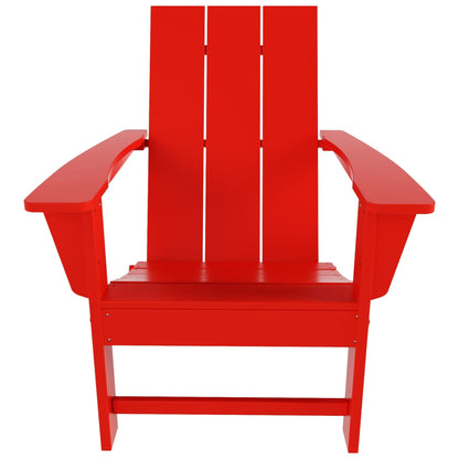 Sedia Adirondack pieghevole moderna ed ecologica per uso commerciale e residenziale, adatta a tutte le condizioni atmosferiche, Polytrends Shoreside