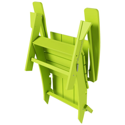 Sedia Adirondack pieghevole moderna ed ecologica per uso commerciale e residenziale, adatta a tutte le condizioni atmosferiche, Polytrends Shoreside