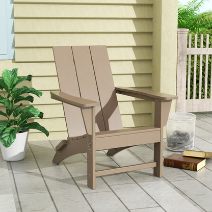 Sedia Adirondack pieghevole moderna ed ecologica per uso commerciale e residenziale, adatta a tutte le condizioni atmosferiche, Polytrends Shoreside