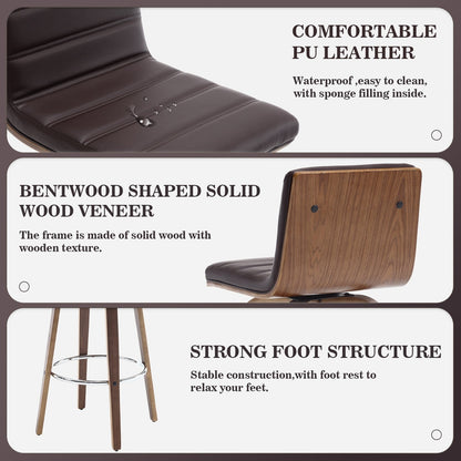 26/29 Sgabelli da bar/bancone girevoli in similpelle, set da 2/3