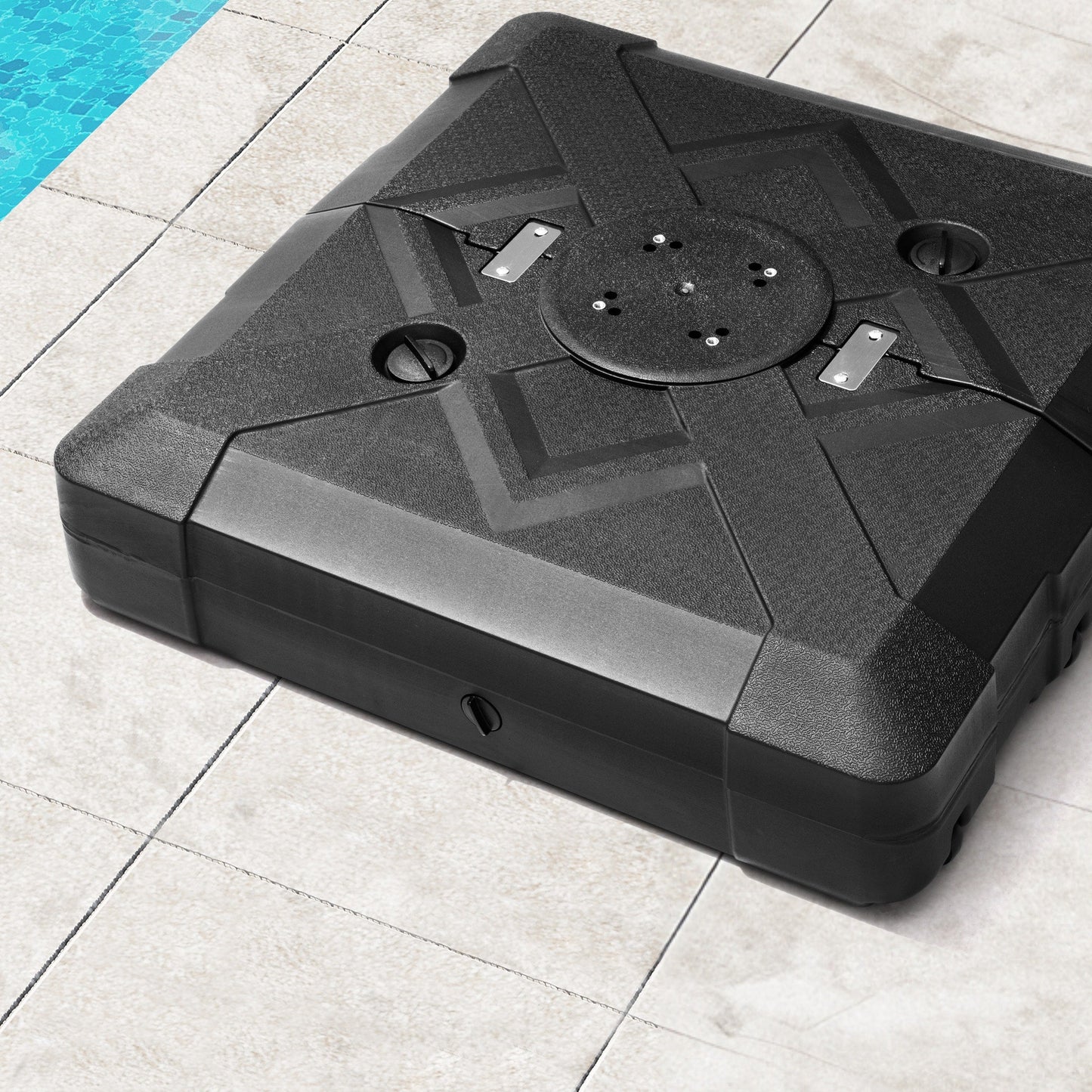 Base per ombrellone a sbalzo da 220 libbre con ruote per patio Pellebant - N/D