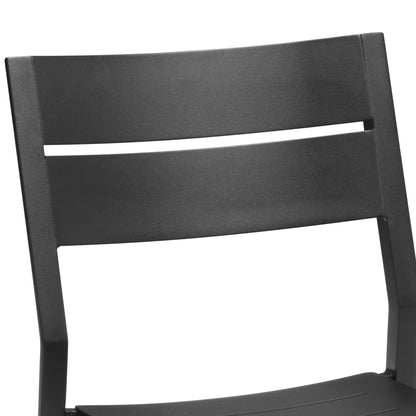 Set da pranzo per esterni in alluminio Pellebant da 5/7/9 pezzi con tavolo estensibile e sedie impilabili