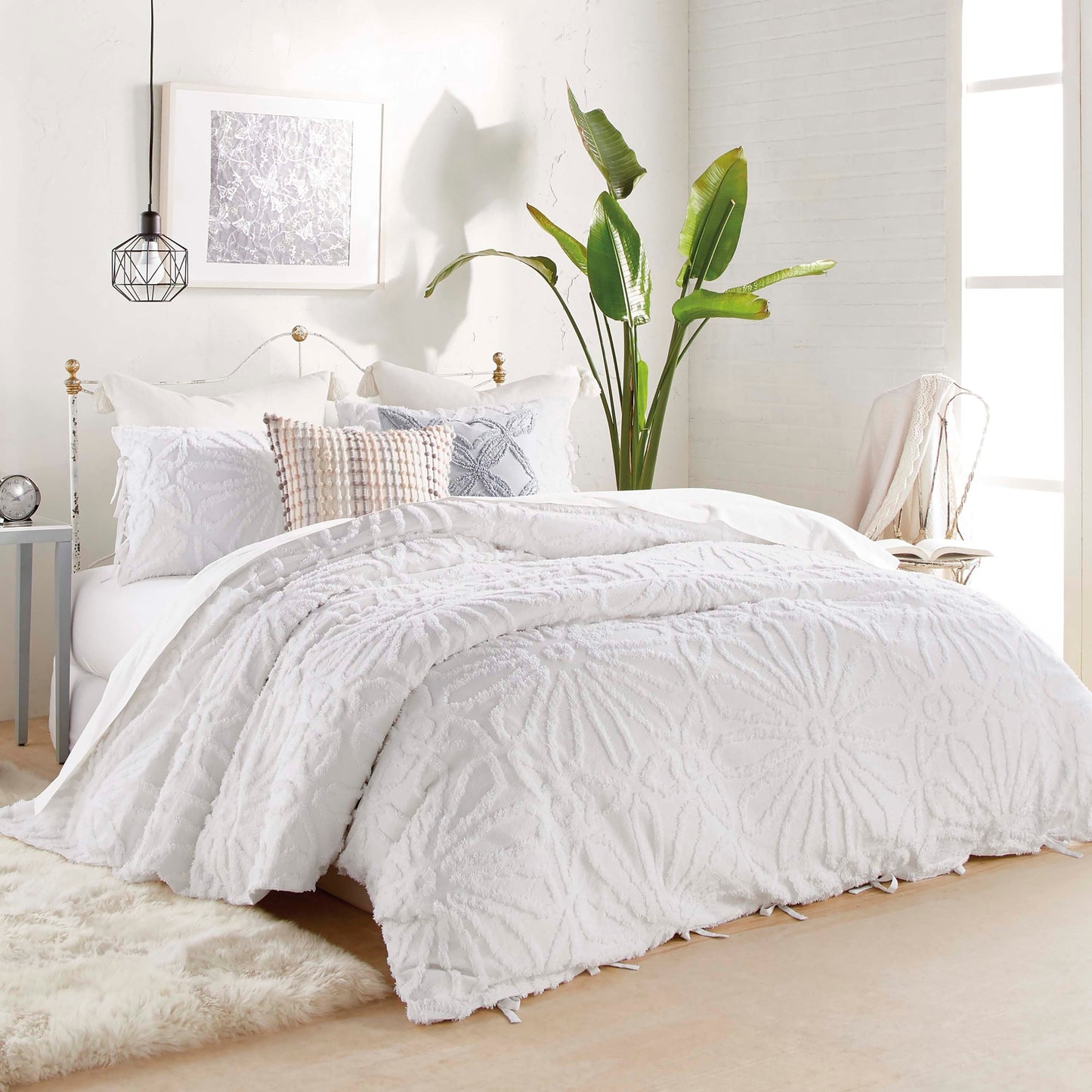 Set copripiumino con medaglione in ciniglia Peri Home