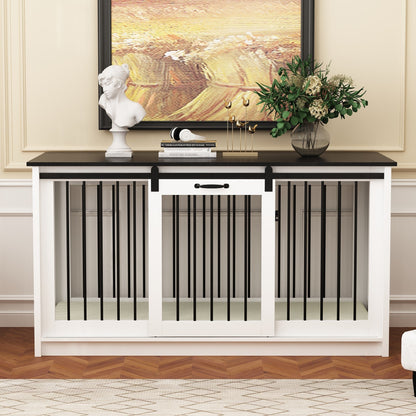 Pet Residence con rinforzo in tubo di ferro, elegante e robusta cuccia per cani