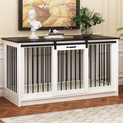 Pet Residence con rinforzo in tubo di ferro, elegante e robusta cuccia per cani