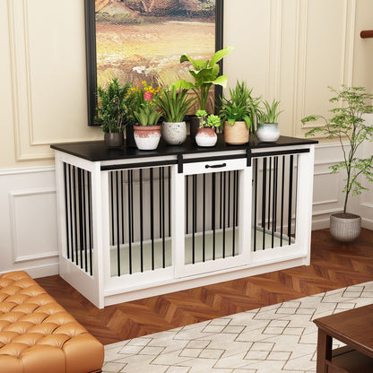 Pet Residence con rinforzo in tubo di ferro, elegante e robusta cuccia per cani