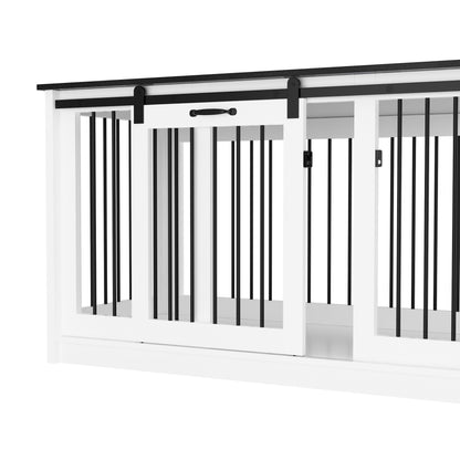 Pet Residence con rinforzo in tubo di ferro, elegante e robusta cuccia per cani