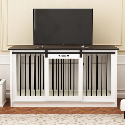 Pet Residence con rinforzo in tubo di ferro, elegante e robusta cuccia per cani