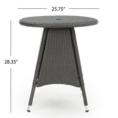 Set da bistrot in vimini da 3 pezzi Peterson Outdoor con cuscini di Christopher Knight Home