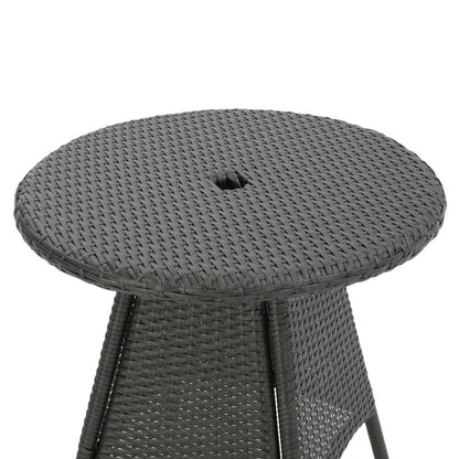 Set da bistrot in vimini da 3 pezzi Peterson Outdoor con cuscini di Christopher Knight Home