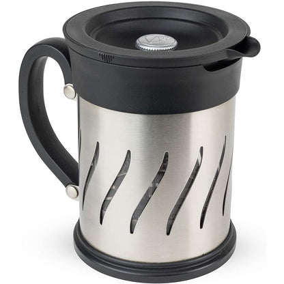 Peugeot 35257 Paris Press, combinazione macinacaffè/pressa francese, acciaio inossidabile - 3 x 3 x 6 pollici