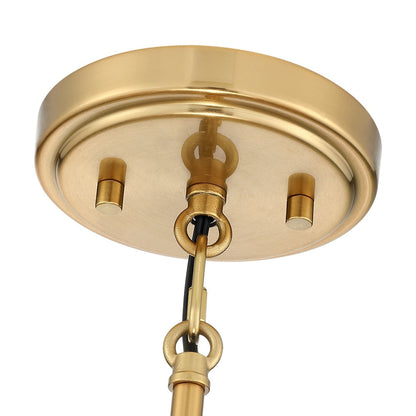 Lampadario moderno bohémien Piersan a 5 luci con paralume in rattan a più livelli - 26 pollici di larghezza