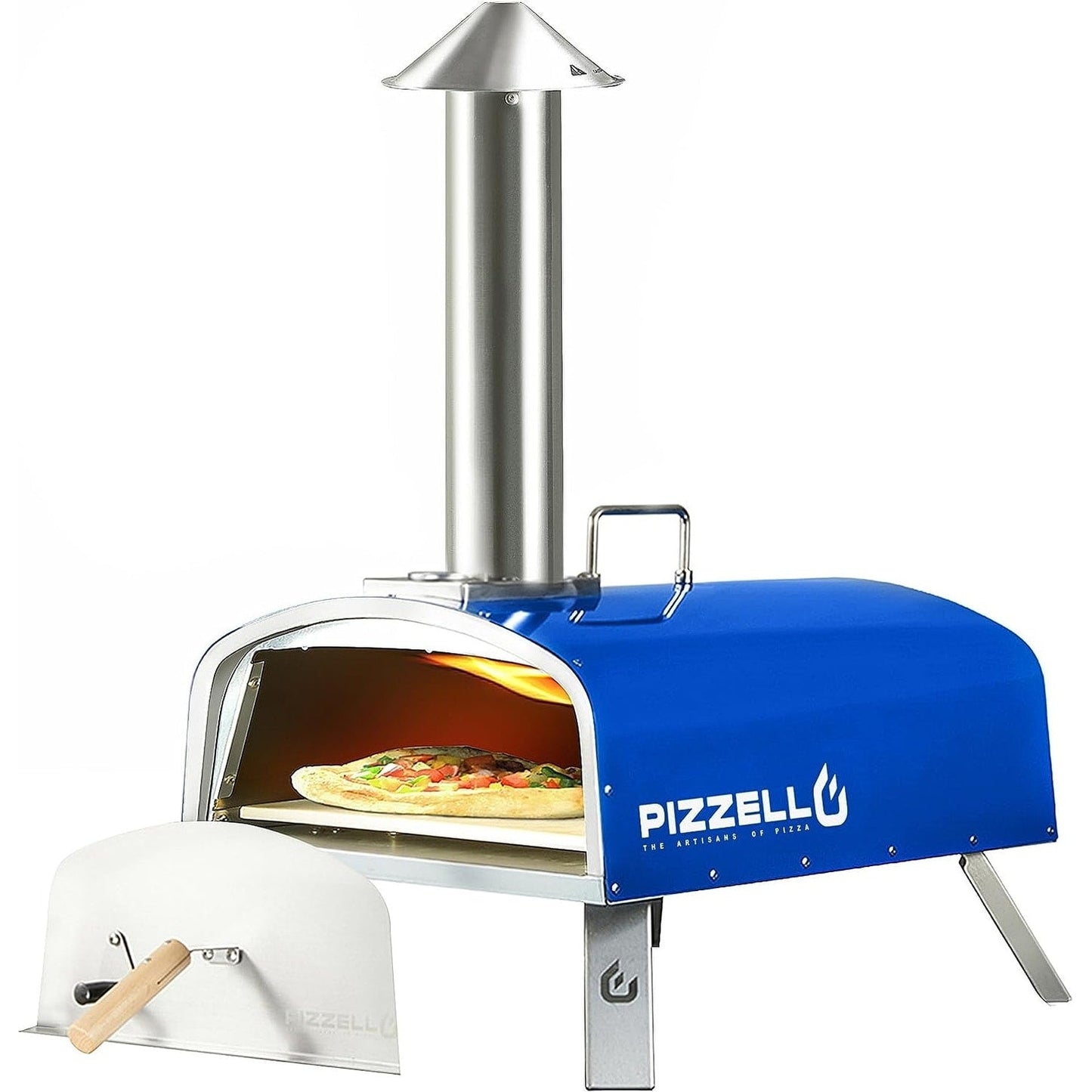 Forno per pizza a legna da esterno, forno per pizza portatile con pala per pizza e borsa per il trasporto - 16 pollici