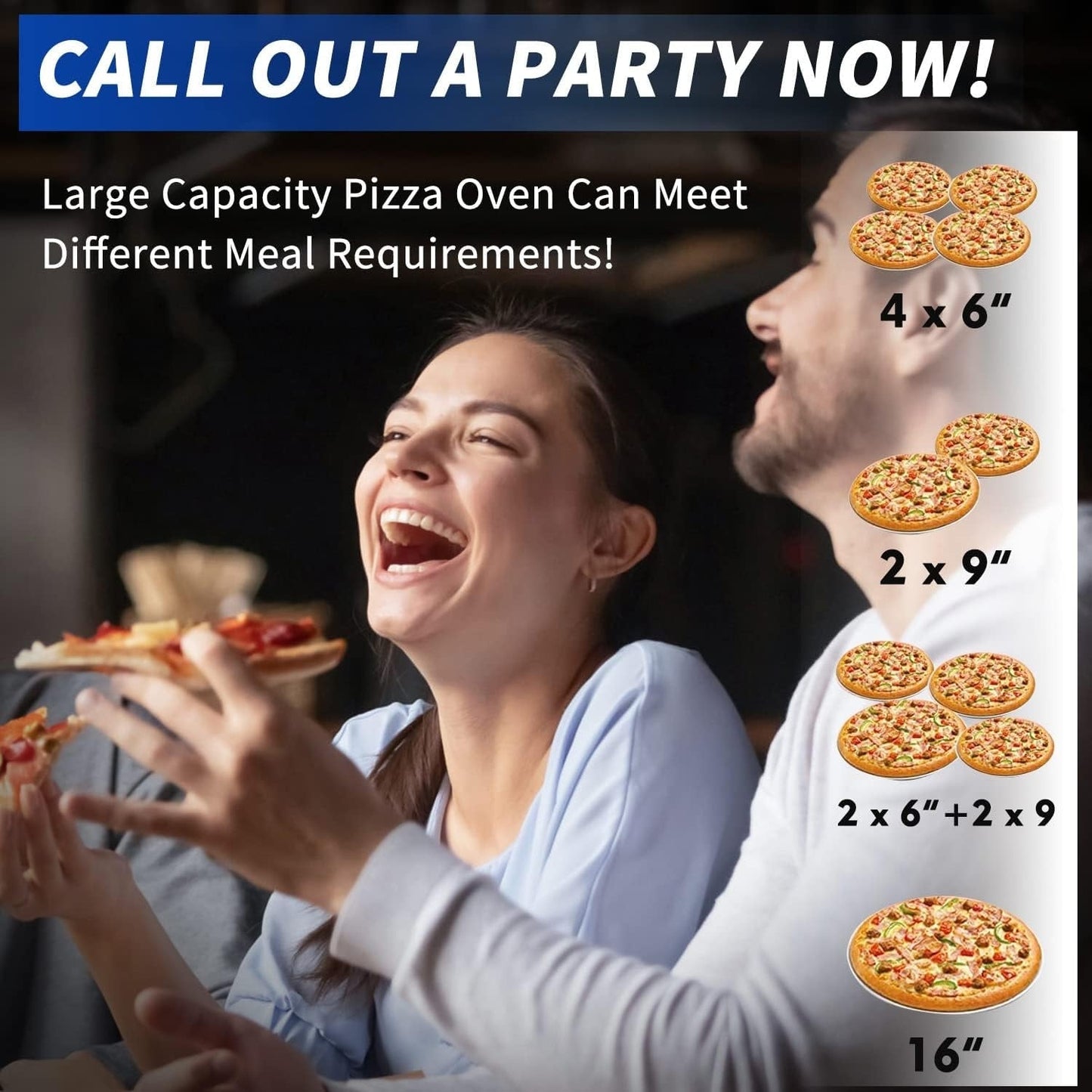 Forno per pizza a legna da esterno, forno per pizza portatile con pala per pizza e borsa per il trasporto - 16 pollici