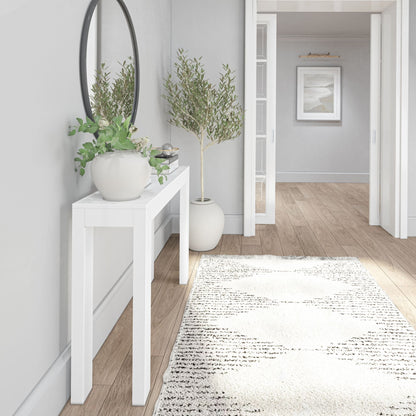 Tavolo consolle moderno con travi e assi - 46