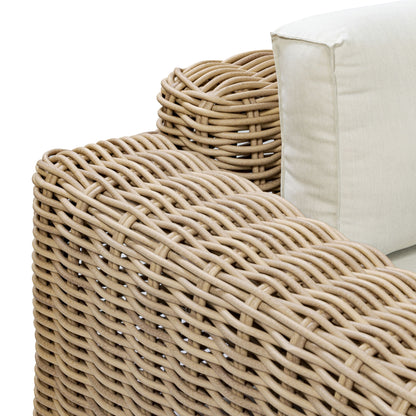 Poly &amp; Bark Puglia Set angolare per esterni/patio con tavolino da caffè