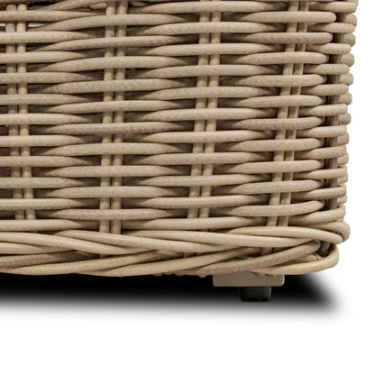 Poly &amp; Bark Puglia Set angolare per esterni/patio con tavolino da caffè