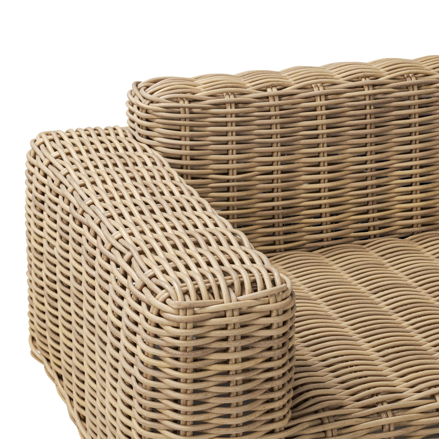 Poly &amp; Bark Puglia Set angolare per esterni/patio con tavolino da caffè