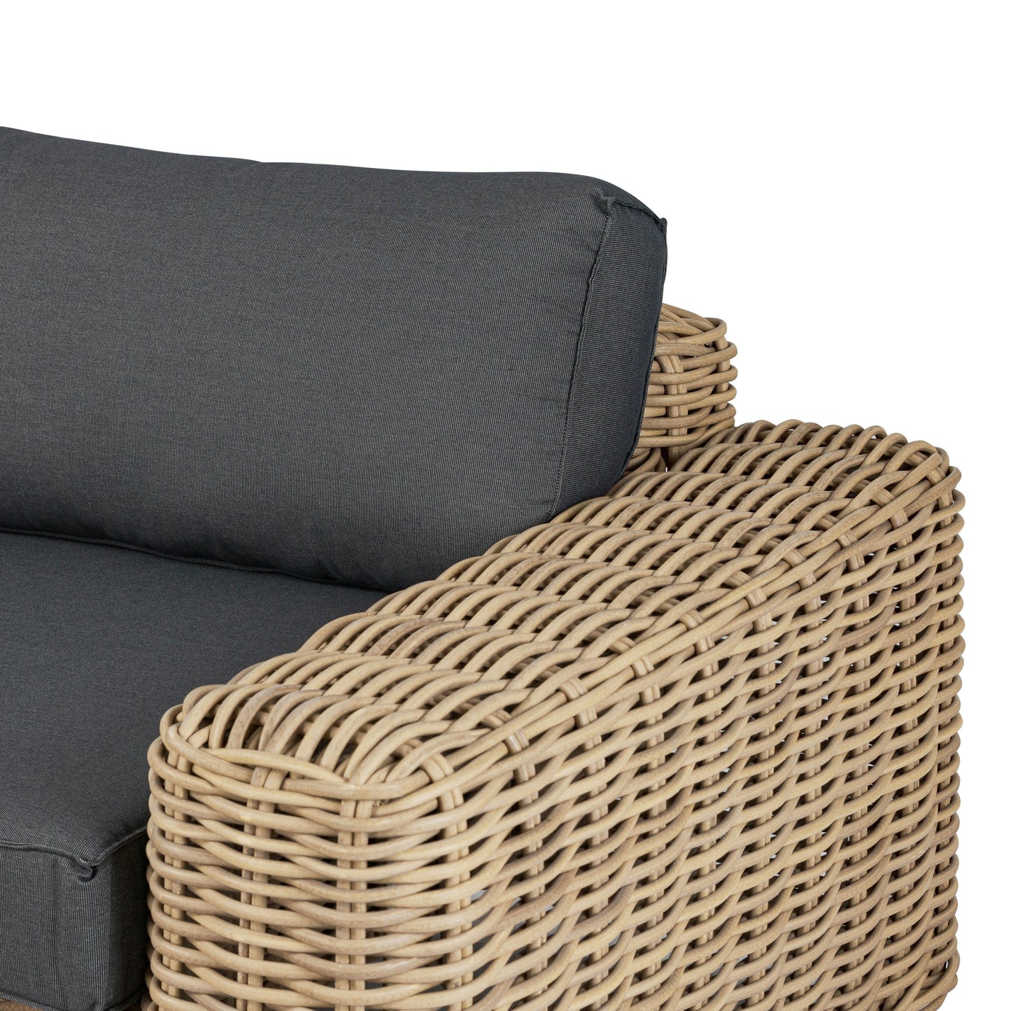 Poly &amp; Bark Puglia Set angolare per esterni/patio con tavolino da caffè