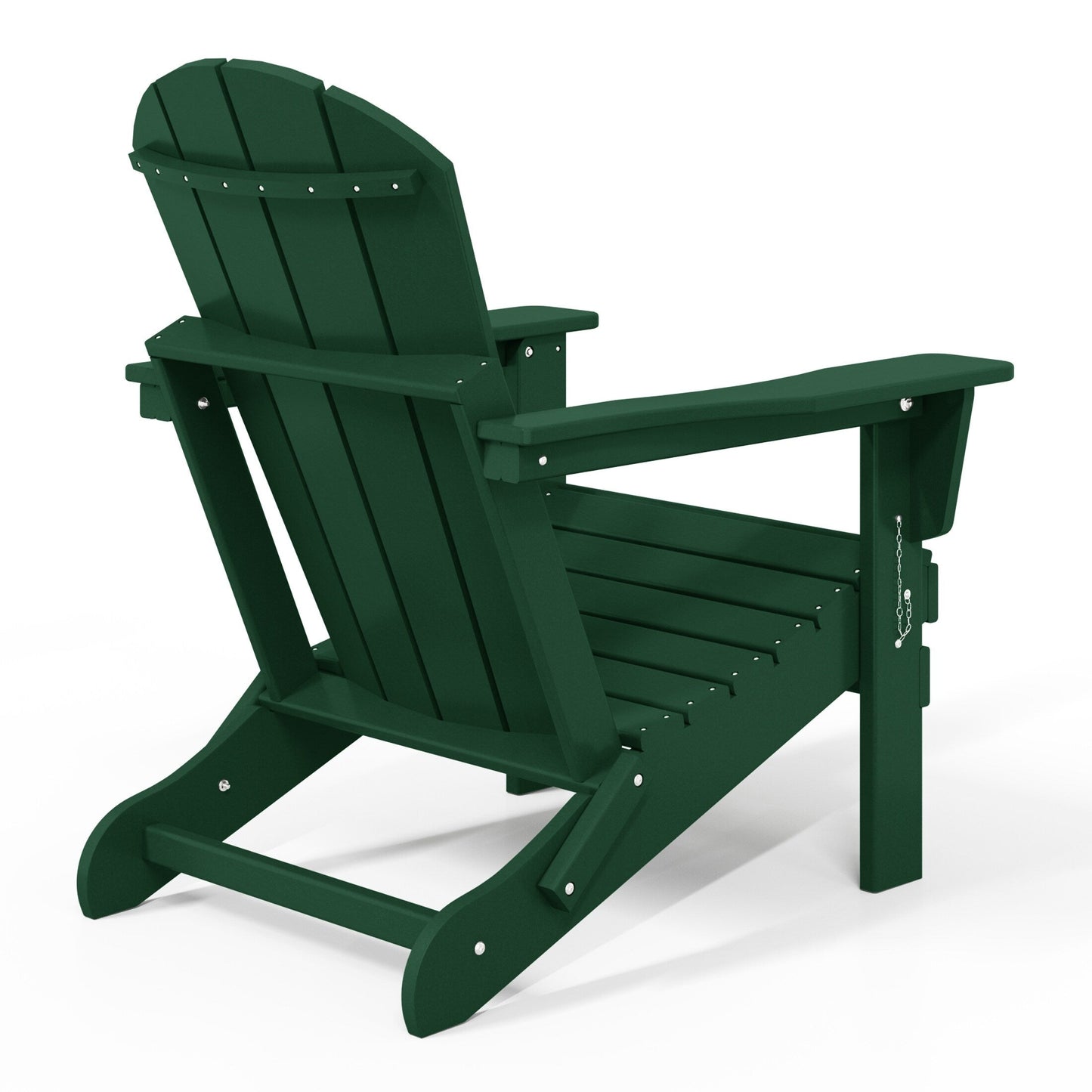 Sedie Adirondack pieghevoli per esterni e patio, resistenti alle intemperie, Polytrends Laguna (set da 2)