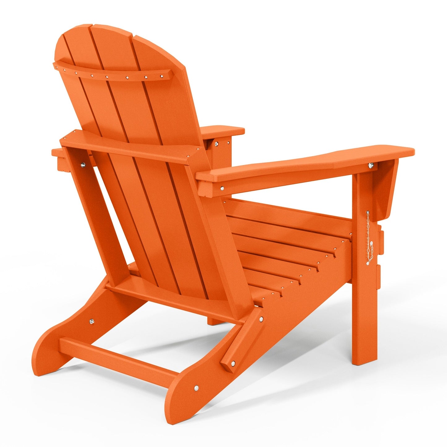 Sedie Adirondack pieghevoli per esterni e patio, resistenti alle intemperie, Polytrends Laguna (set da 2)