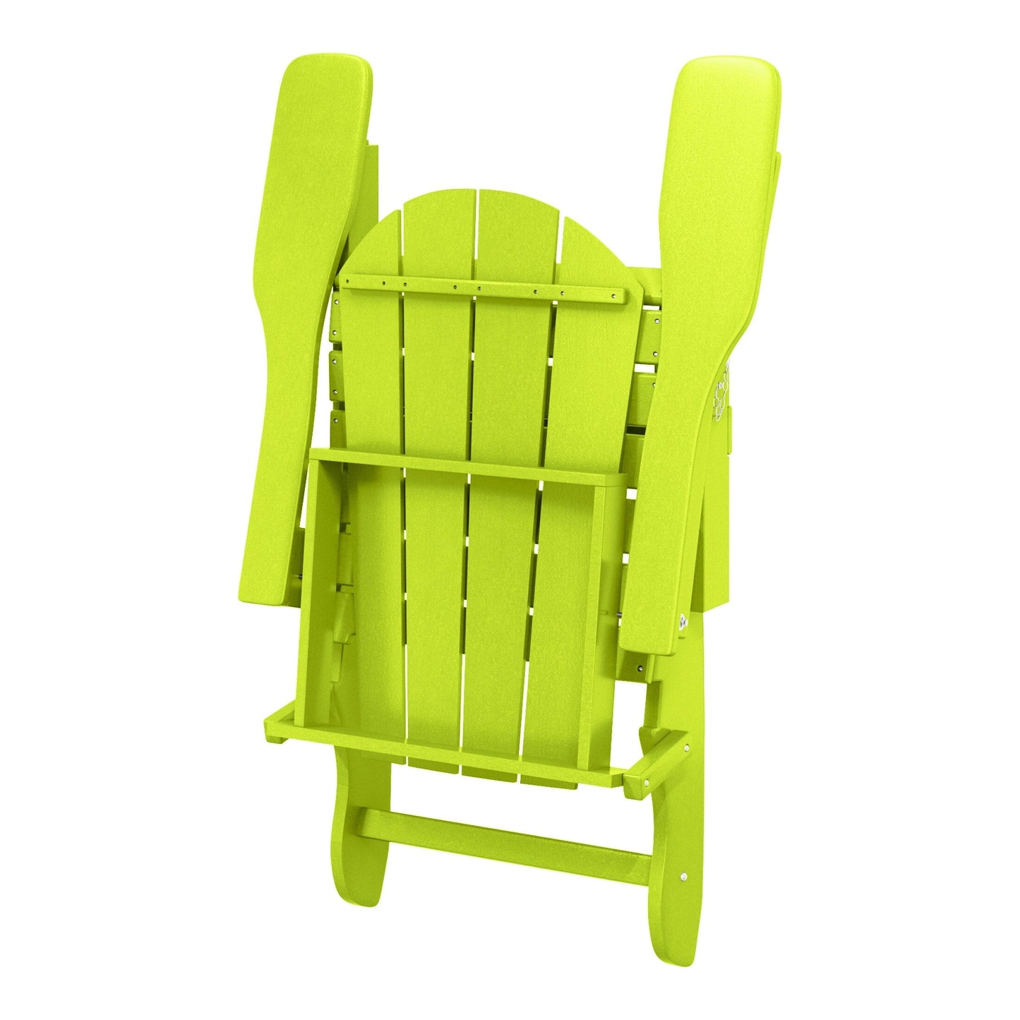 Sedie Adirondack pieghevoli per esterni e patio, resistenti alle intemperie, Polytrends Laguna (set da 2)