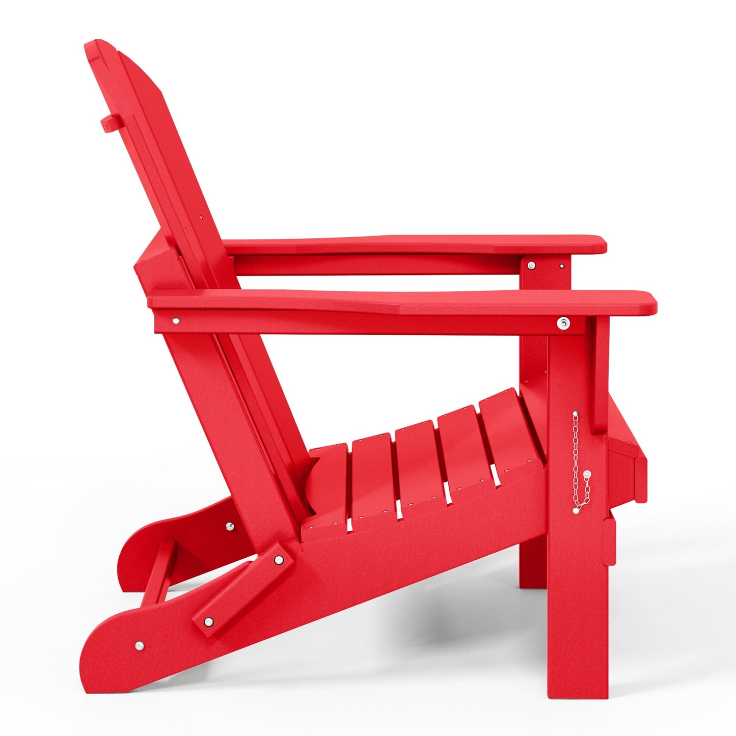 Sedie Adirondack pieghevoli per esterni e patio, resistenti alle intemperie, Polytrends Laguna (set da 4)