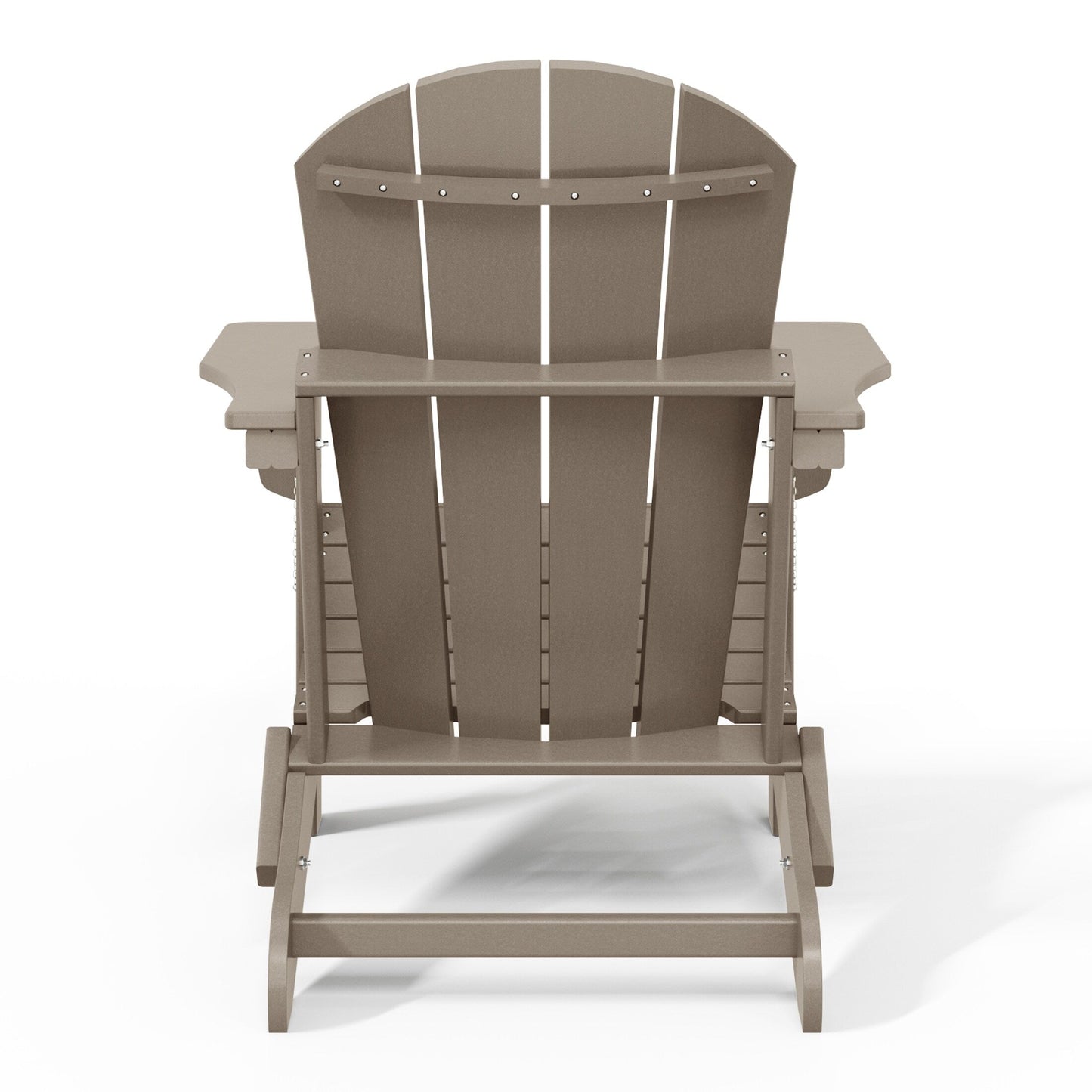Sedie Adirondack pieghevoli per esterni e patio, resistenti alle intemperie, Polytrends Laguna (set da 4)