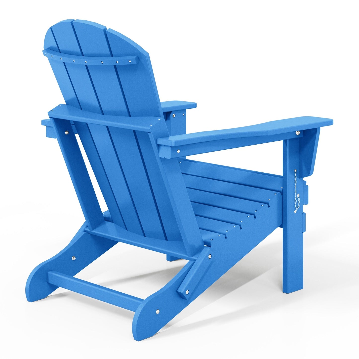 Sedie Adirondack pieghevoli per esterni e patio, resistenti alle intemperie, Polytrends Laguna (set da 4)