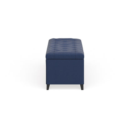 Panca contenitore imbottita con piano trapuntato Madison Park Sasha