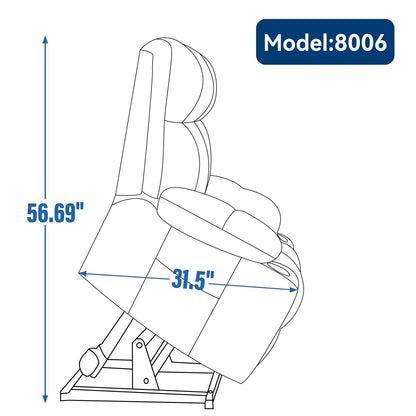 Poltrona reclinabile elettrica