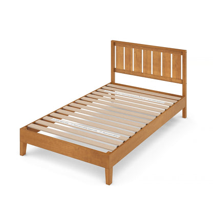 Priage di ZINUS Struttura letto con piattaforma in legno di pino rustico Deluxe