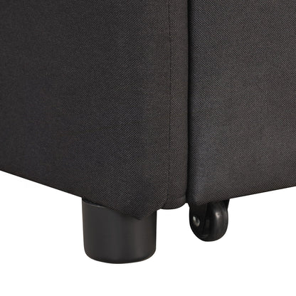 Divano letto estraibile 3 in 1 con tavolo a 2 ali