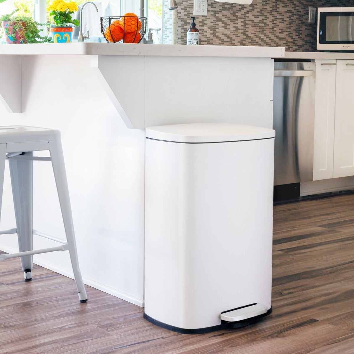 Qualiazero 13,2 GAL più DUE cestini per la spazzatura rettangolari da 1,3 GAL - Family Combo