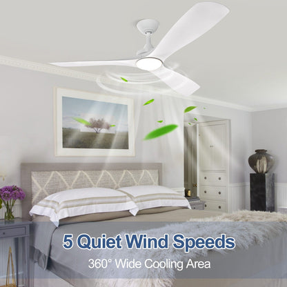 Ventilatore da soffitto con luci a filo e telecomando