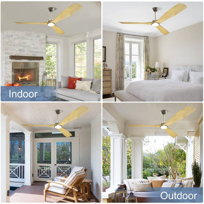 Ventilatore da soffitto con luci a filo e telecomando