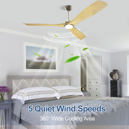 Ventilatore da soffitto con luci a filo e telecomando