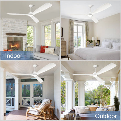 Ventilatore da soffitto con luci a filo e telecomando