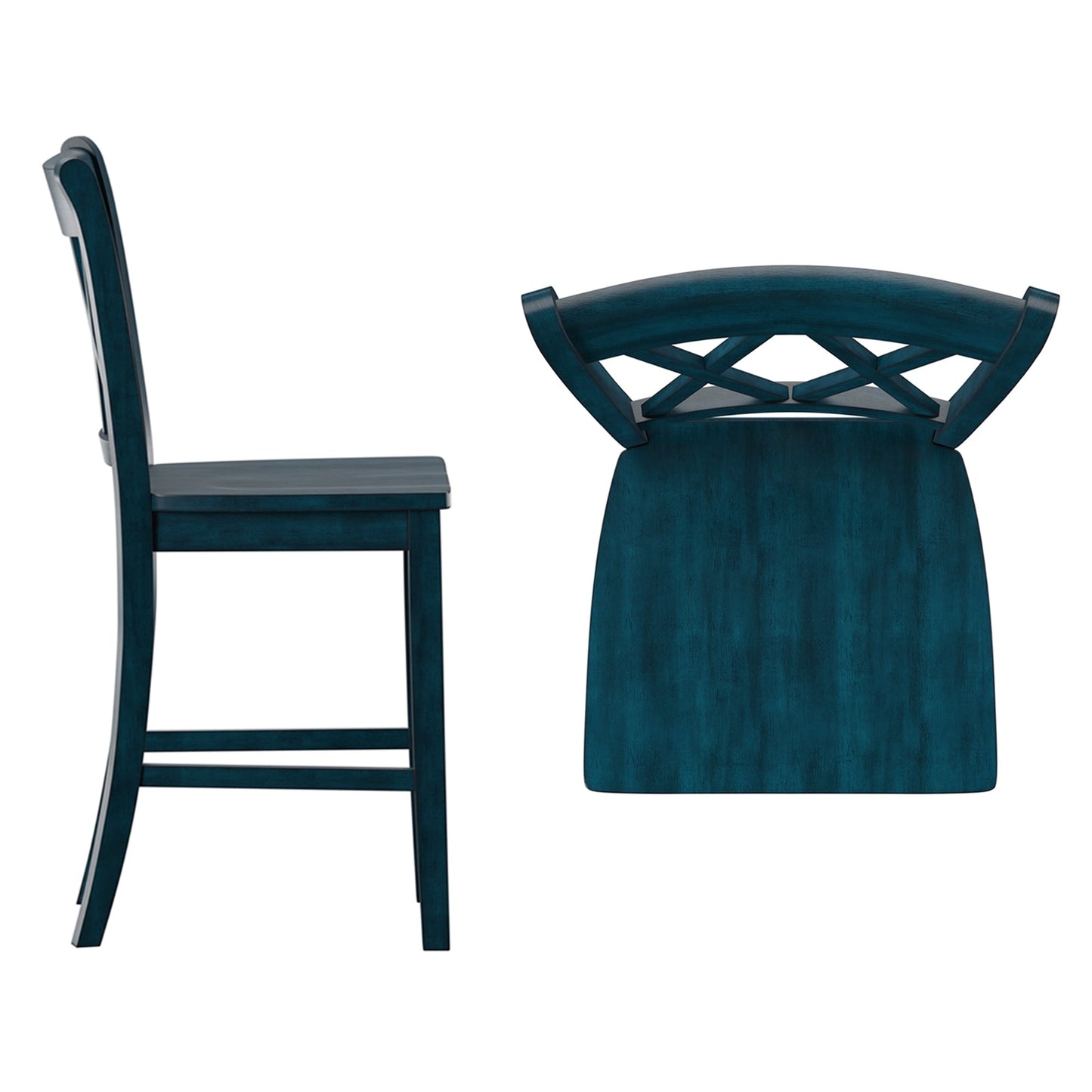 Sedie da bar Ronda Double X-Back (set da 2)