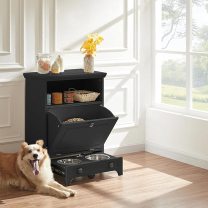 Stazione di alimentazione per cani Roomfitters con 2 ciotole rialzate per cani, stazione di alimentazione per animali domestici inclinabile