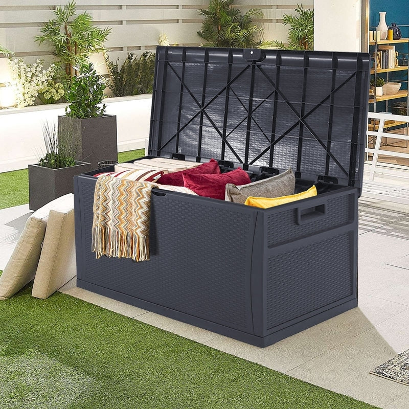 SUNCROWN 75-120 galloni di contenitore per esterni in resina resistente alle intemperie per mobili e forniture