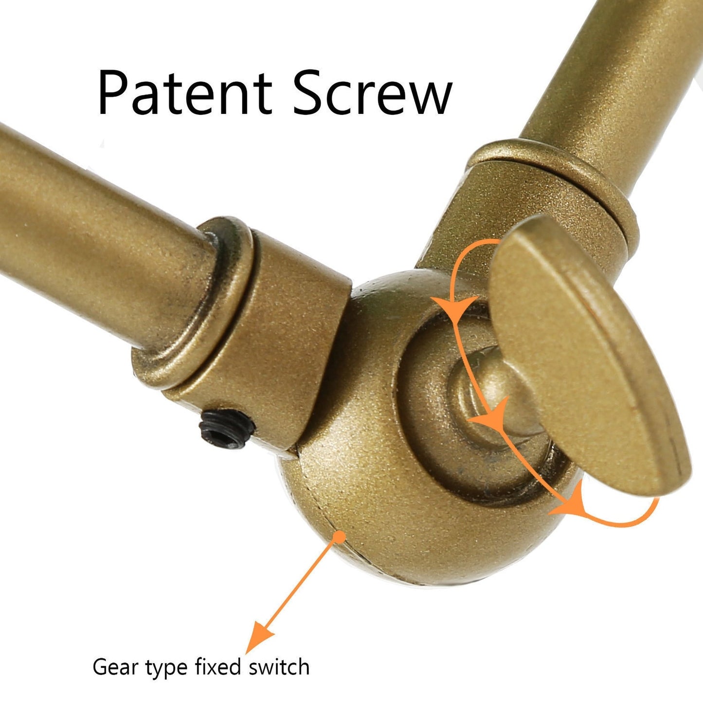Set di 2 applique da parete moderne con braccio oscillante, regolabili e cablate