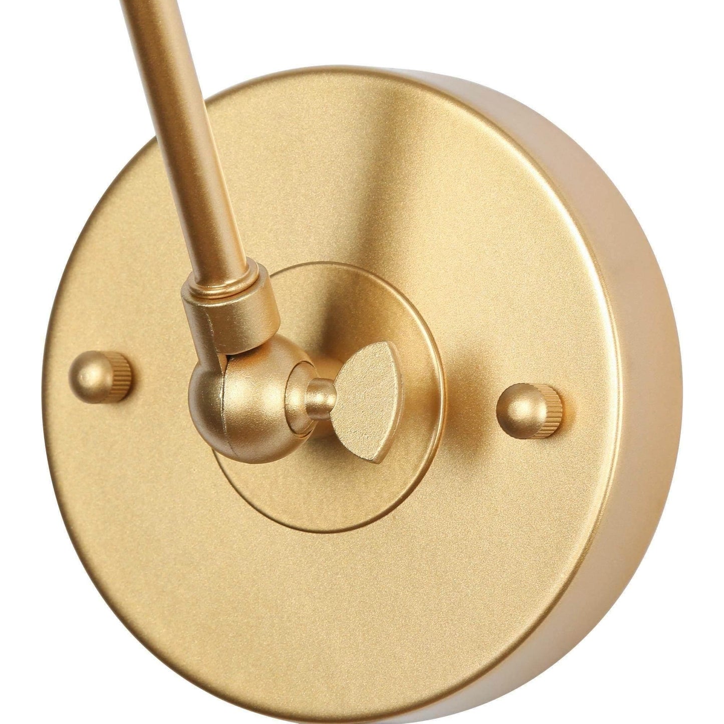 Set di 2 applique da parete moderne con braccio oscillante, regolabili e cablate