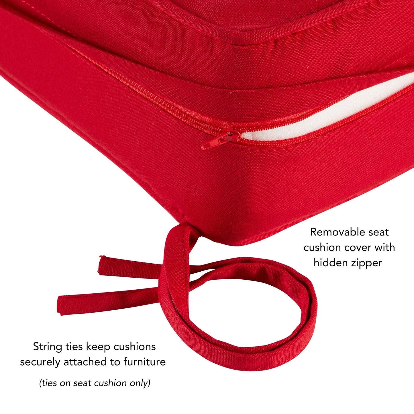 Set di cuscini da esterno Sunbrella Premium da 2 pezzi con seduta profonda