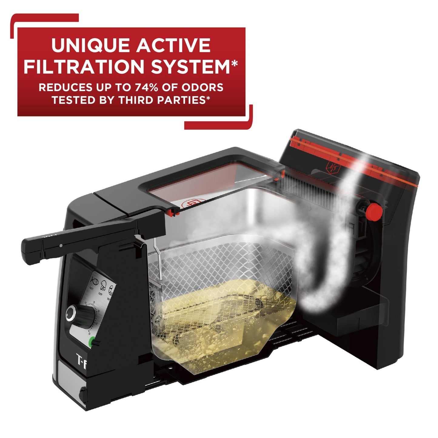 Friggitrice avanzata inodore T-fal con elemento a immersione, capacità olio 3,5 l - 3,5 litri