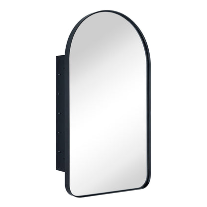 Mobiletto porta medicinali con cornice incassata TEHOME Aristes, specchio e ripiani regolabili