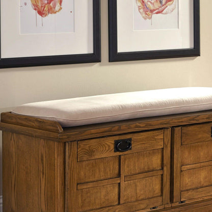 Panca contenitore imbottita in pietra antica The Gray Barn