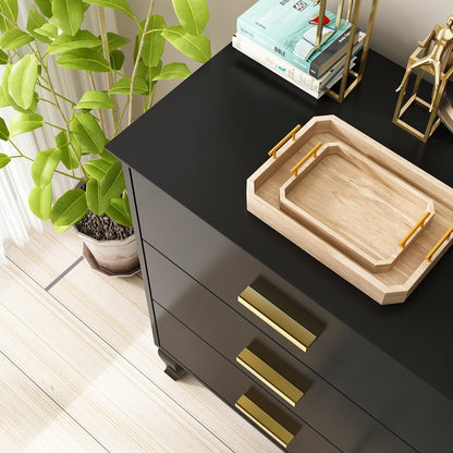 Cassettiera Timechee a 6 cassetti, 47,2'' di larghezza, gambe in legno massello, laccata